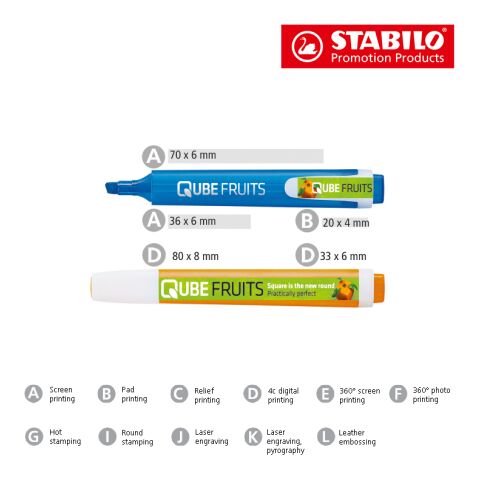 STABILO swing cool surligneur Set de 2 sans marquage