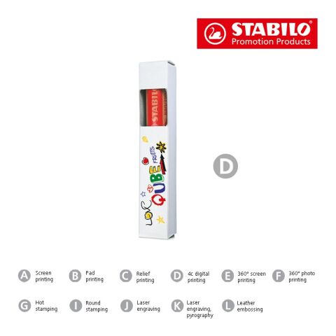 STABILO woody duo Set de 1 crayon de couleur sans marquage