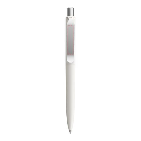 Prodir DS8 stylo à bille à poussoir mat et agrafe métal blanc/argent | non disponible | sans marquage