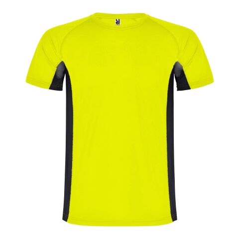 T-shirt de sport Shanghai à manches courtes pour enfant Standard | Fluor Yellow-Noir | 16 | sans marquage | non disponible | non disponible | non disponible