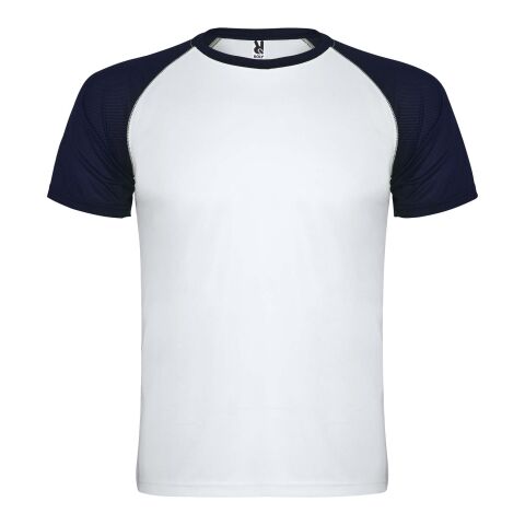 T-shirt de sport Indianapolis à manches courtes pour enfant Standard | Blanc-Navy Blue | 4 | sans marquage | non disponible | non disponible | non disponible