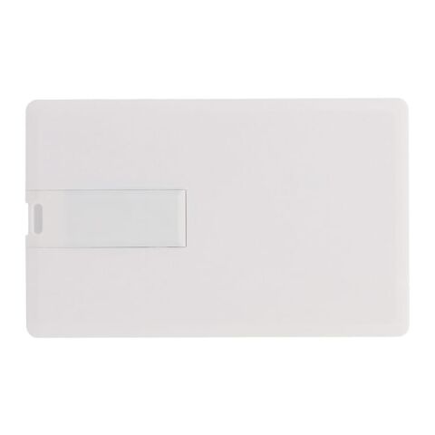 Clé USB 8GB Flash drive forme carte de crédit Blanc | sans marquage | non disponible | non disponible | non disponible