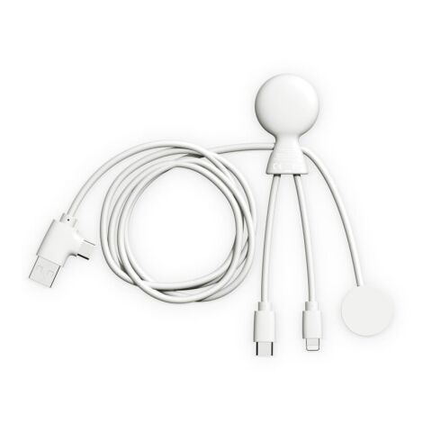 Câble multiple Xoopar Mr. Bio Long pour Apple/Samsung Watch 1 mètre Blanc