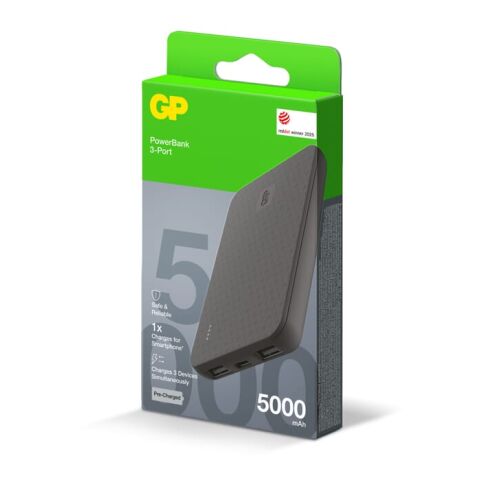 GP B+ Series Powerbank 5000 mAh Noir | sans marquage | non disponible | non disponible
