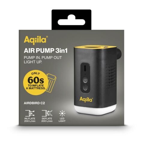 Pompe à air électrique sans fil Aqiila Airbird C2 Noir