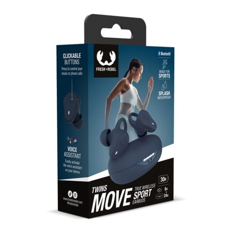 3TW1600 | Fresh 'n Rebel True Wirel. oreillettes de sport Bleu foncé | sans marquage | non disponible | non disponible