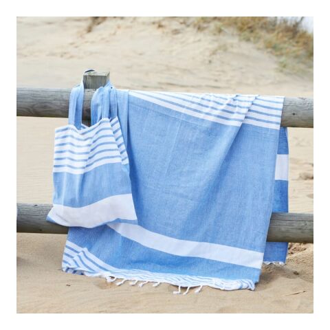 Sagaform Ella Hamam Sac en coton 41x38 cm Bleu / Blanc | sans marquage