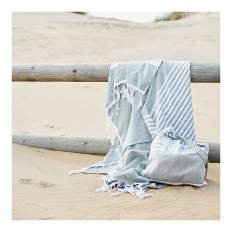 Sagaform Ella Serviette de hammam coton bio 145x250cm Vert | sans marquage
