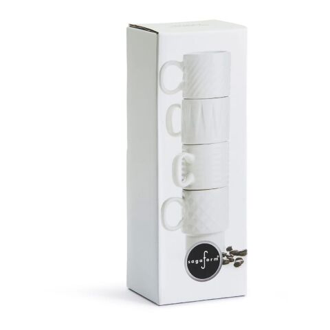 Sagaform Tasse à espresso Coffee &amp; More 4 pièces 100ml Blanc | sans marquage