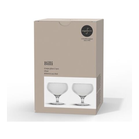 Billi coupe verre 300 ml set de 2 Transparent | sans marquage