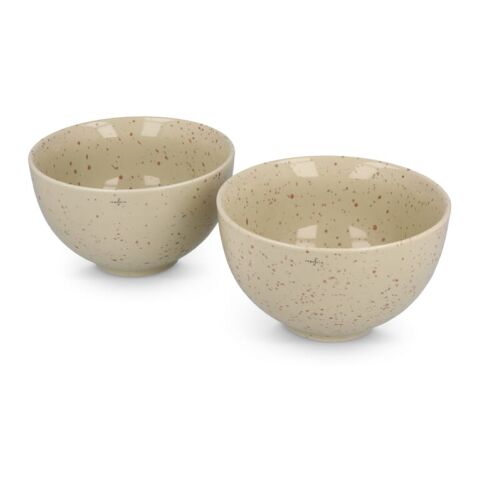 Sagaform Ditte Ensemble de bols en céramique 12 cm Beige