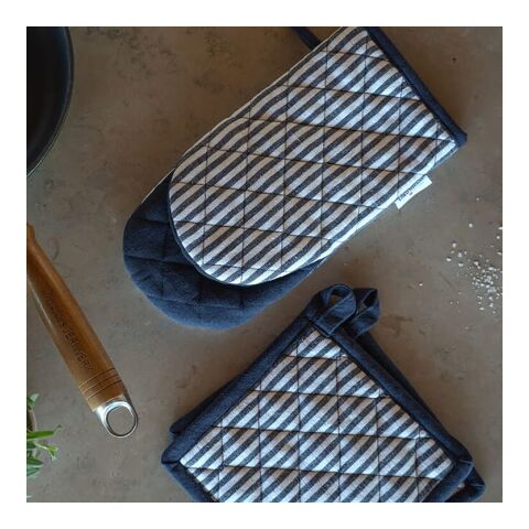 Ensemble de 2 gants de cuisine Lord Nelson Victory Bleu foncé-Blanc | sans marquage | non disponible | non disponible