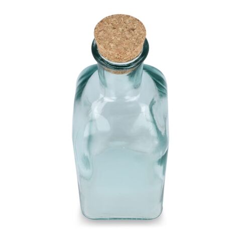 Bouteille en verre recyclé InSideOut Square ReuuZ avec bouchon en liège 500 ml Transparent | sans marquage | non disponible | non disponible