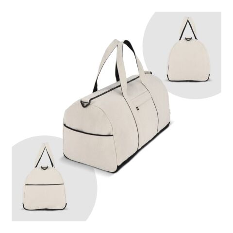 Sac de voyage/sport InSideOut Reuuz Canvas 28 x 56 x 28 cm Beige-Noir