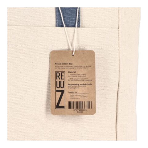 Sac carrier Canvas InSideOut Reuuz 33 x 42 x 10 cm Ecru-Bleu gris | sans marquage | non disponible | non disponible