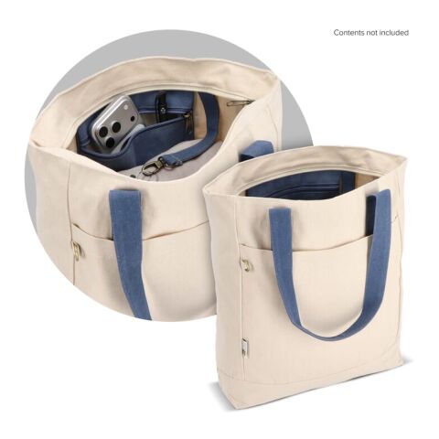 Sac carrier Canvas InSideOut Reuuz 33 x 42 x 10 cm Ecru-Bleu gris | sans marquage | non disponible | non disponible