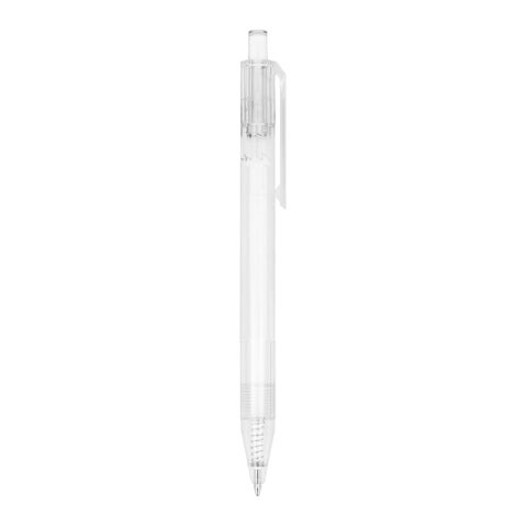 Stylo en R-PET Blanc-Blanc | Tampographie 1 couleur | dans le prolongement du clip | 30 mm x 7 mm | non disponible