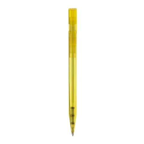 Stylo Nash Transparent Jaune-Jaune | Tampographie 1 couleur | sur le clip | 30 mm x 5 mm | non disponible
