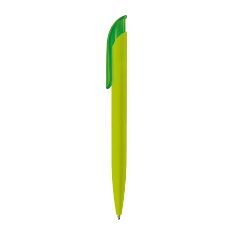 Stylo bille Atlas soft-touch Vert clair | Tampographie 1 couleur | clip | 30 mm x 8 mm | non disponible