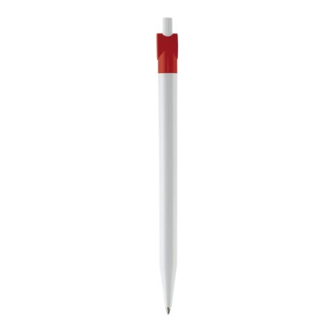 Stylo Futurepoint Opaque Blanc-Rouge / blanc | Sérigraphie 1 couleur | dans le prolongement du clip | 50 mm x 25 mm | non disponible