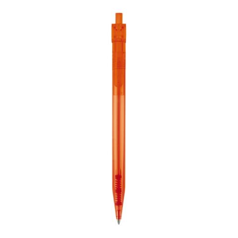 Stylo Futurepoint Transparent Orange-Orange | Sérigraphie 1 couleur | à 270 degrés du clip | 50 mm x 25 mm | non disponible