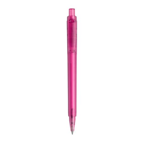 Stylo Baron '03 Happy givré Rose foncé-Rose foncé | Sérigraphie 1 couleur | à 270 degrés du clip | 45 mm x 25 mm | non disponible