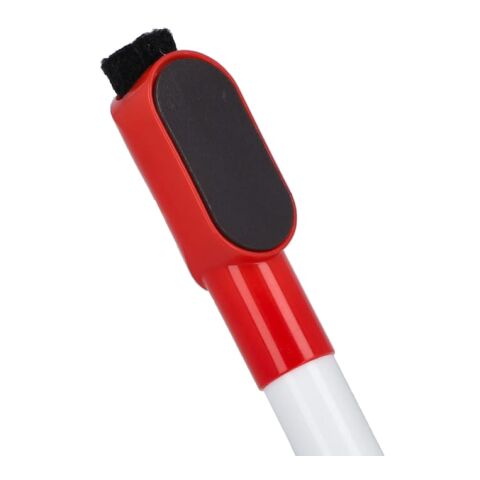 Marqueur pour tableau blanc avec aimant et raclette Rouge / blanc | sans marquage | non disponible | non disponible