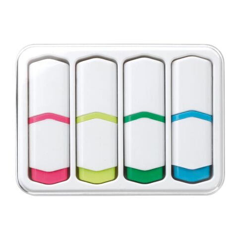 Set de surligneurs de 4 pces 75 mm Blanc | sans marquage | non disponible | non disponible | non disponible