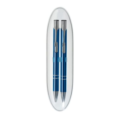 Parure Alicante Bleu foncé | Tampographie 1 couleur | boîte on lid | 40 mm x 20 mm | non disponible