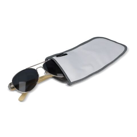 Etui à lunettes en mircrofibre R-PET Blanc