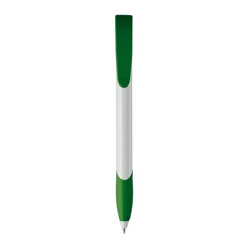 Stylo Apollo Opaque Blanc-Vert | Sérigraphie 1 couleur | à 90 degrés du clip | 40 mm x 25 mm | non disponible