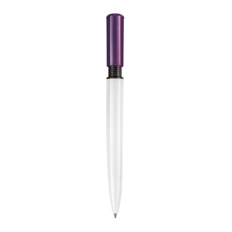 Stylo S40 Colour opaque Blanc-Transparent Lilas | Tampographie 1 couleur | à 90 degrés du clip | 40 mm x 8 mm | non disponible