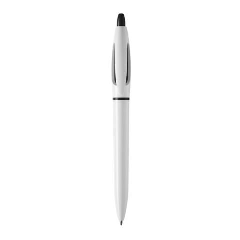 Stylo S! opaque Blanc-Noir | Sérigraphie 1 couleur | à 180 degrés du clip | 40 mm x 25 mm | non disponible