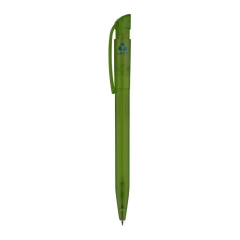 Stylo S45 R-PET transparent Vert-Vert | Sérigraphie 1 couleur | à 180 degrés du clip | 45 mm x 25 mm | non disponible