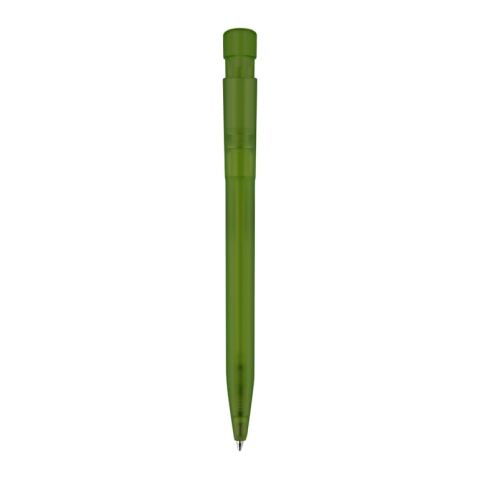 Stylo S45 R-PET transparent Vert-Vert | Sérigraphie 1 couleur | à 180 degrés du clip | 45 mm x 25 mm | non disponible