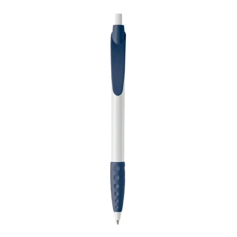 Stylo Cosmo Opaque Blanc-Bleu foncé | Tampographie 1 couleur | sur le clip | 20 mm x 5 mm | non disponible