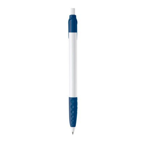 Stylo Cosmo Opaque Blanc-Bleu foncé | Tampographie 1 couleur | sur le clip | 20 mm x 5 mm | non disponible
