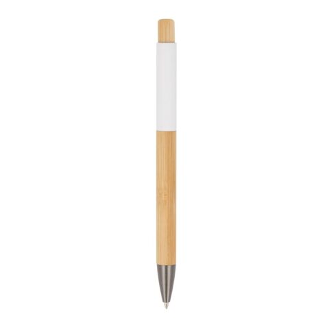 Stylo-bille Madrid bambou Blanc | sans marquage | non disponible | non disponible | non disponible