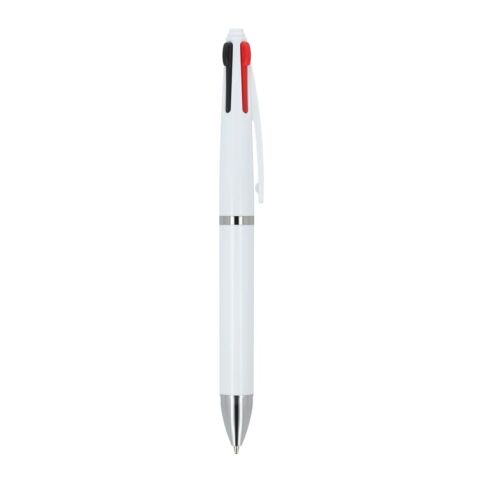 Stylo 4 couleurs Blanc | sans marquage | non disponible | non disponible