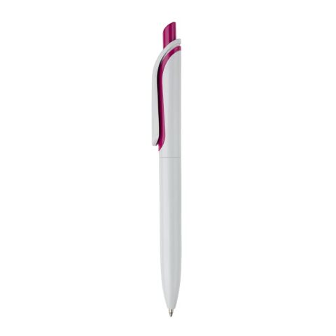 Stylo bille Click Shadow Fabriqué en Allemagne Blanc-Rose foncé | Tampographie 1 couleur | à 90 degrés du clip | 40 mm x 8 mm | non disponible