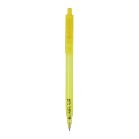 Stylo bille Kuma transparent Jaune-Jaune | Sérigraphie 1 couleur | à 180 degrés du clip | 45 mm x 25 mm | non disponible