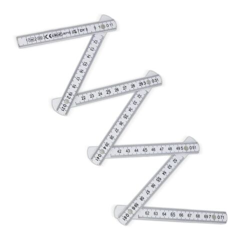 Règle pliable calibrée 1m Blanc | sans marquage | non disponible | non disponible