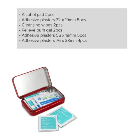 Trousse de premiers secours 20 pièces Atlas Rouge | sans marquage | non disponible | non disponible