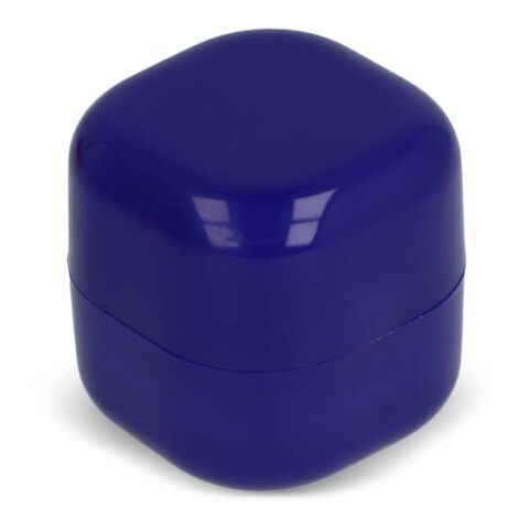 Baume à lèvres cubique en ABS recyclé Bleu / Blanc
