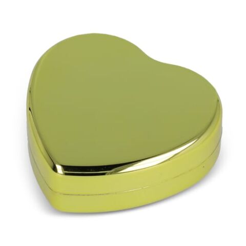 Baume à lèvres plat métallique en forme de cœur Or | sans marquage | non disponible | non disponible