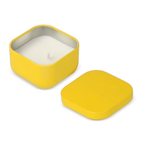 Bougie végétale parfumée Ananda en étain recyclé Jaune | sans marquage | non disponible | non disponible