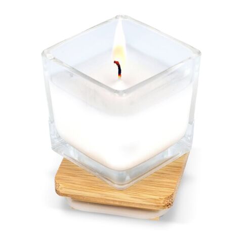 Bougie végétale Chakra dans un pot en verre Blanc | sans marquage | non disponible | non disponible