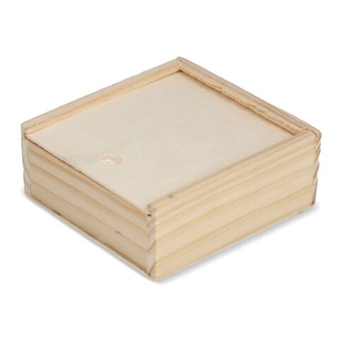 Set Tic Tac Toe dans une boîte en bois Nature | sans marquage | non disponible | non disponible | non disponible