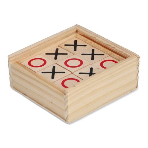 Set Tic Tac Toe dans une boîte en bois Nature | sans marquage | non disponible | non disponible | non disponible