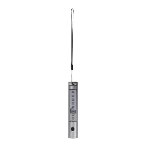 Lampe torche alu 5 + 8 LED avec aimant Argent